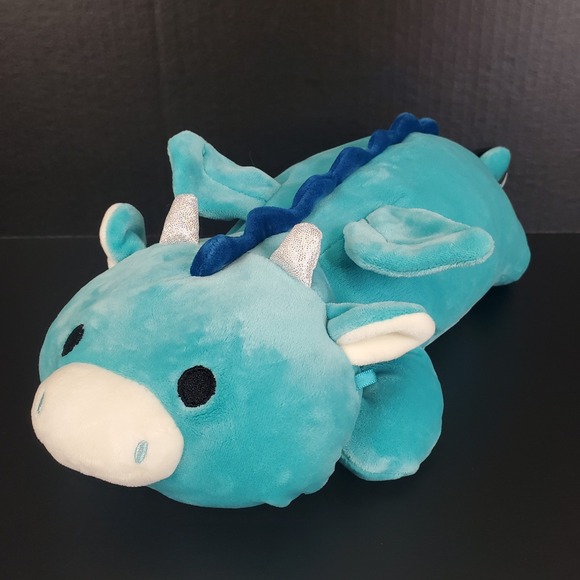 Squishmallows Other - Squishmallows Laying Dragon Tatiana Plush Teal Blue Stackable Cuddle Hug Me 13"